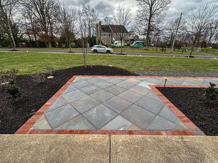 Residential Hardscape and Landscape and Low Voltage Lighting project in Hatfield, PA